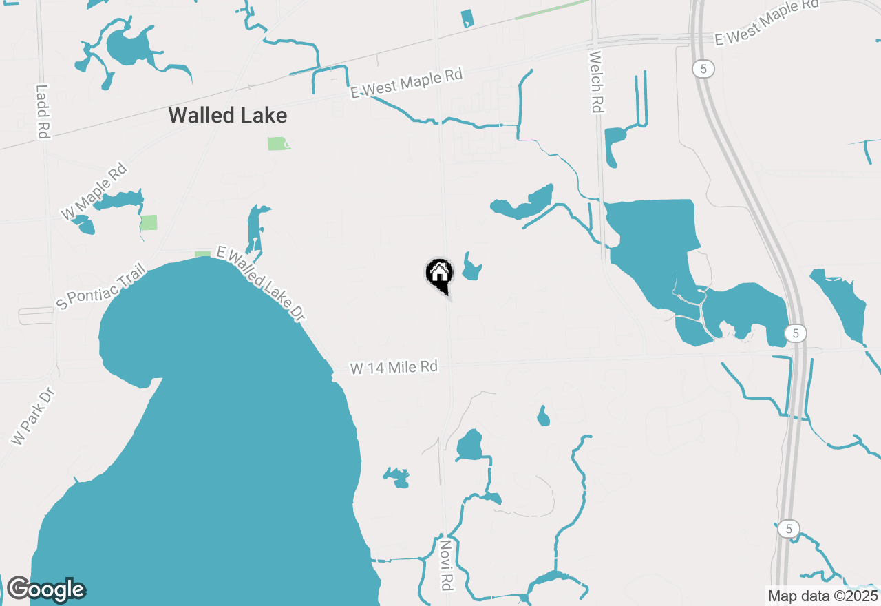 Map of 296 Lake Village Drive, Walled Lake, MI 48390