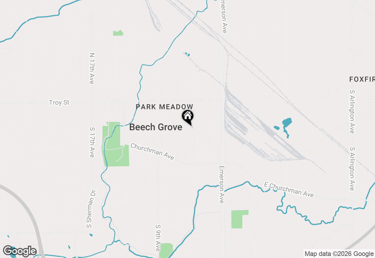 Map of 80 S 5th Avenue, Beech Grove, IN 46107