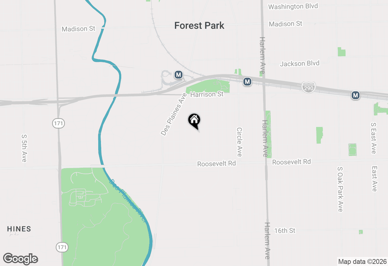 Map of 1009 Lathrop Avenue, Forest Park, IL 60130