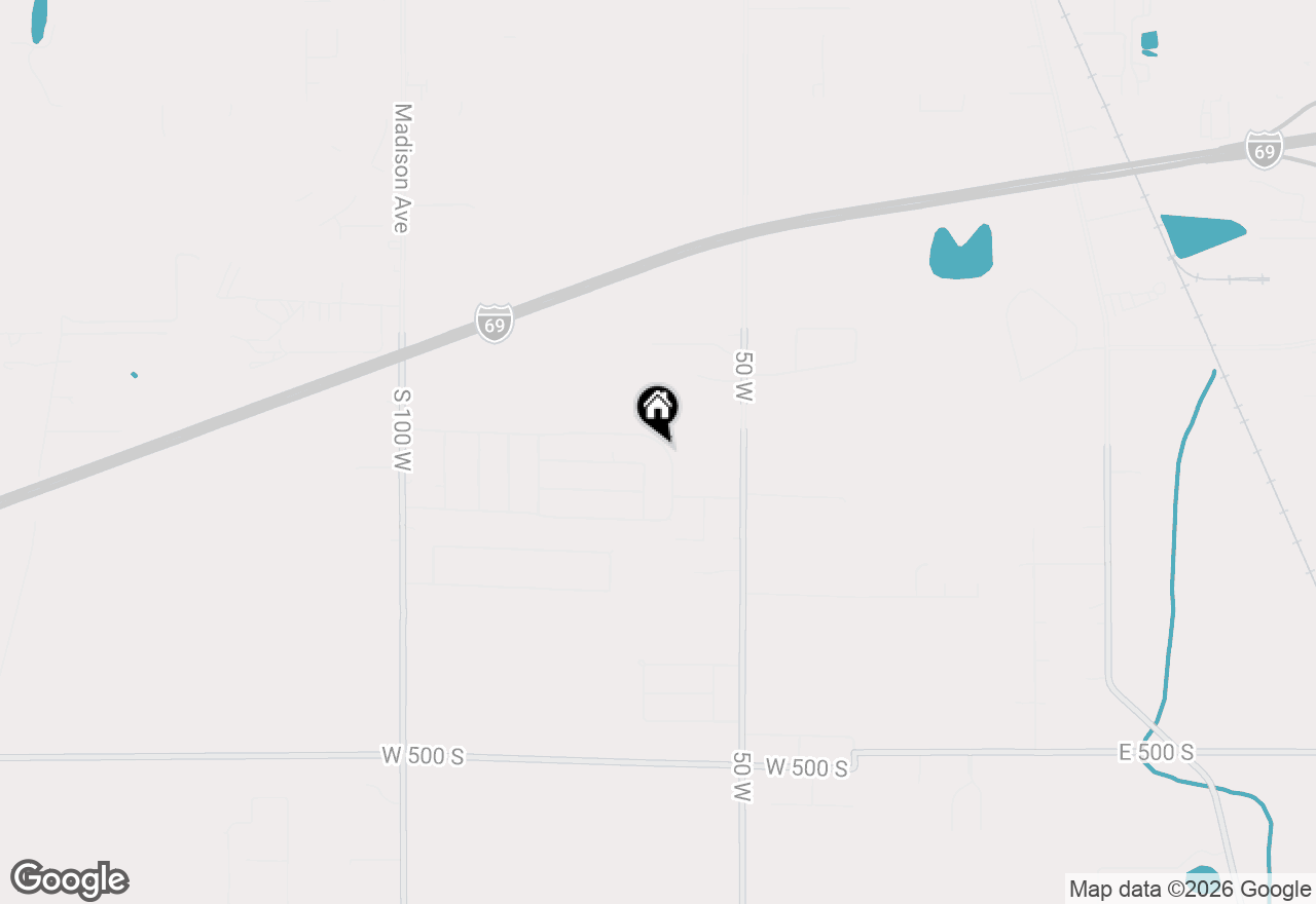 Map of 6709 Jackson Street, Anderson, IN 46013