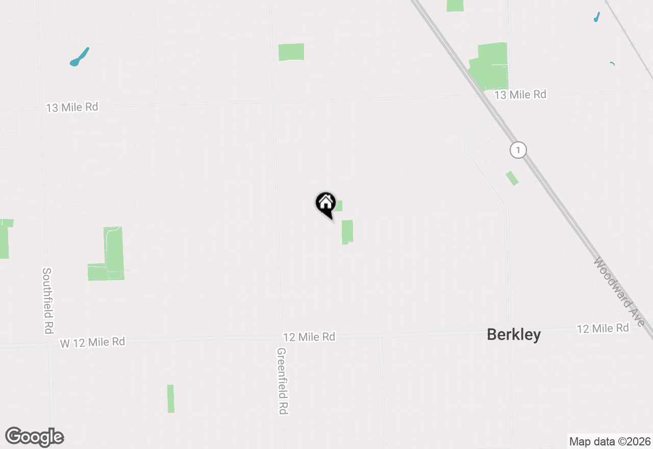Map of 4271 Prairie Avenue, Berkley, MI 48072