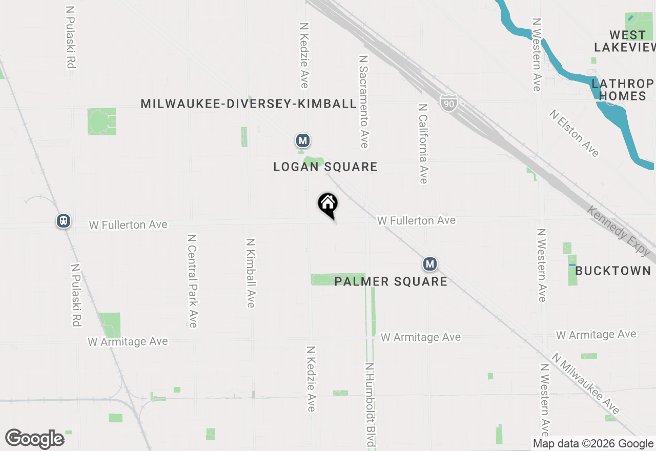 Map of 3125 W Fullerton Avenue #204, Chicago, IL 60647