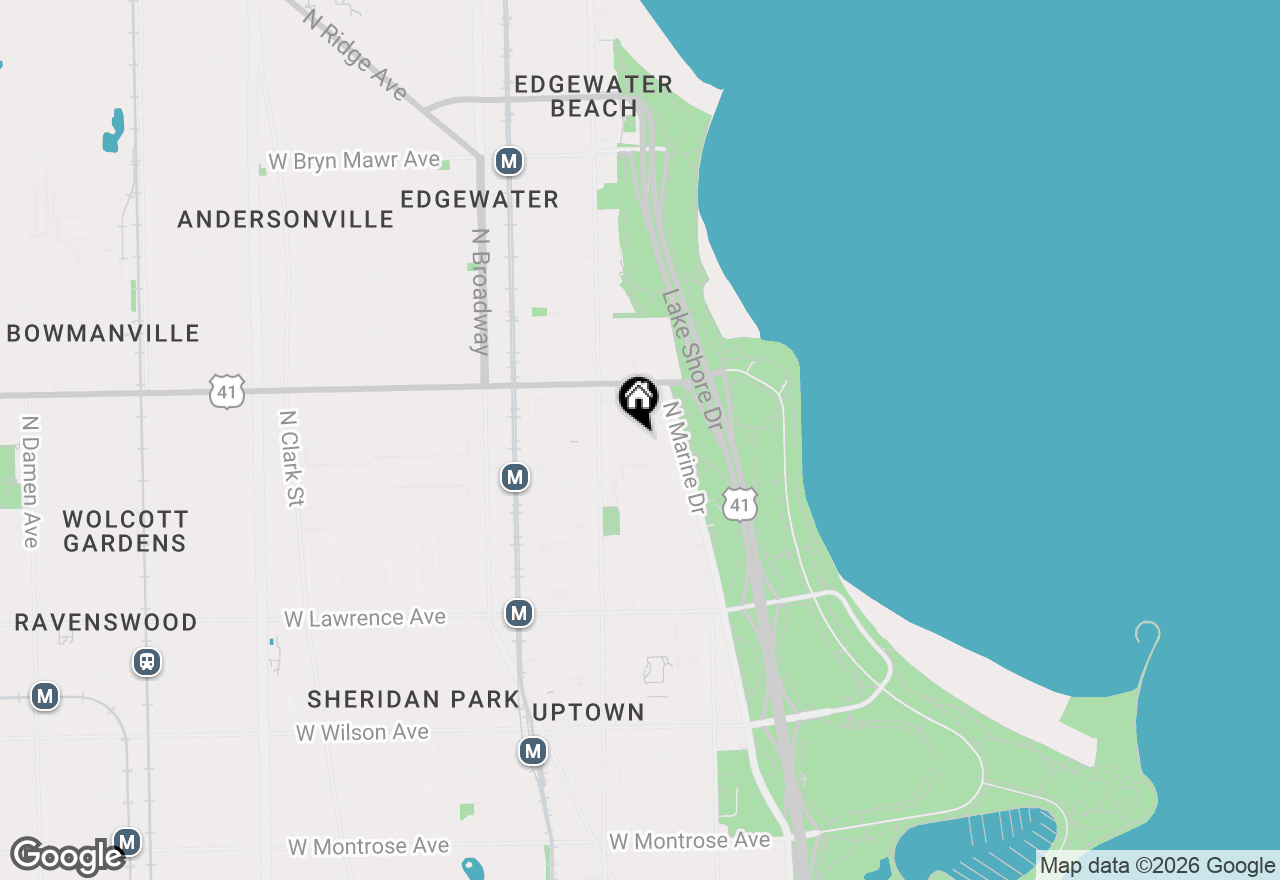 Map of 916 W Carmen Avenue #1W, Chicago, IL 60640