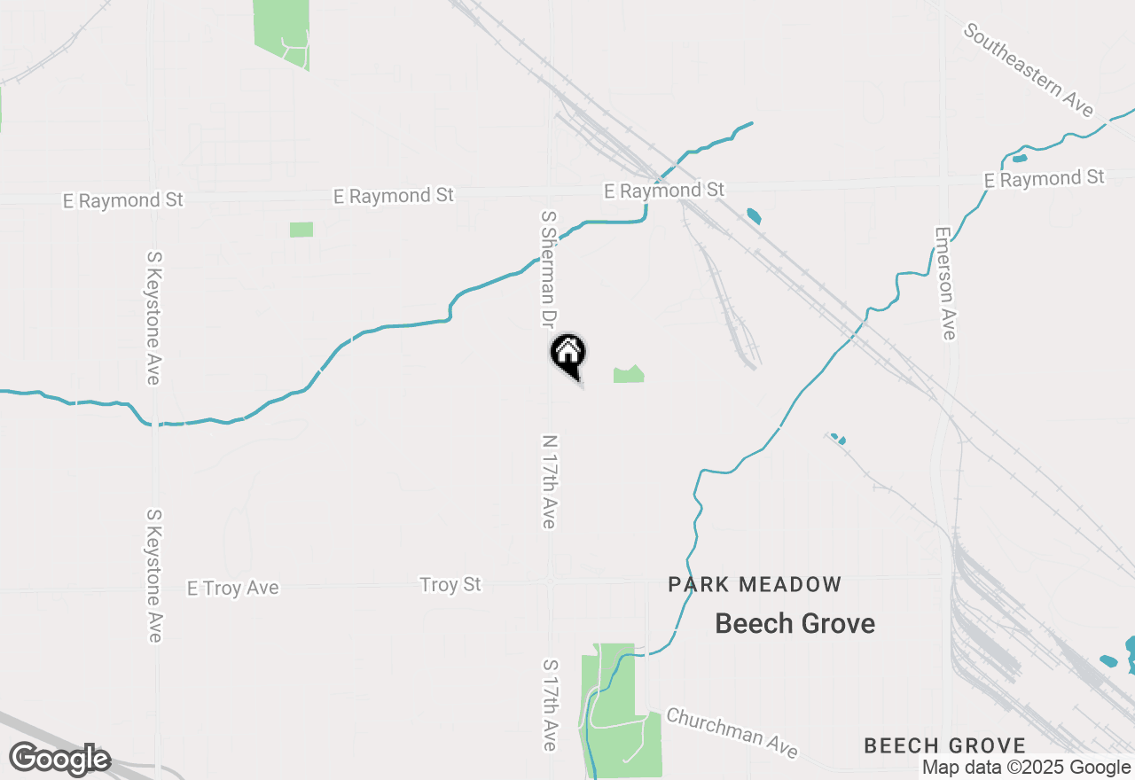 Map of 1601 Southern Avenue, Beech Grove, IN 46107