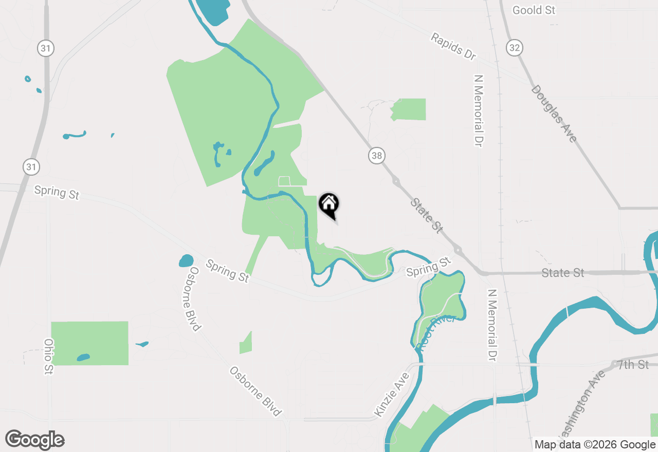 Map of 1127 Jefferson St, Racine, WI 53404