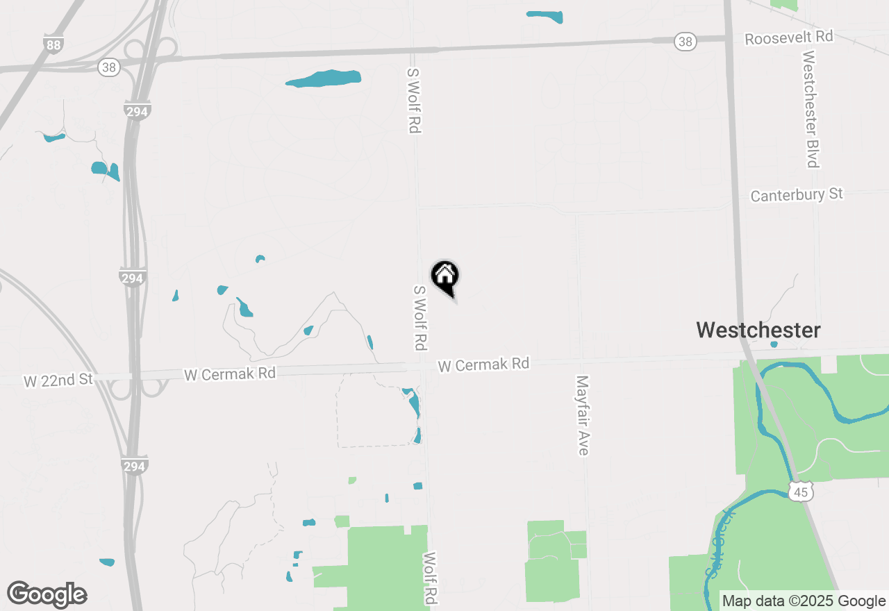 Map of 1878 Mandel Avenue, Westchester, IL 60154