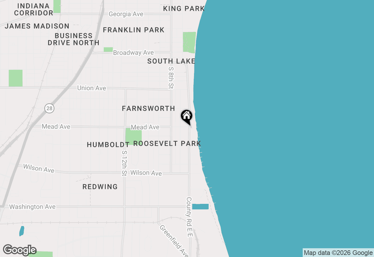 Map of 2504 Lakeshore Dr, Sheboygan, WI 53081