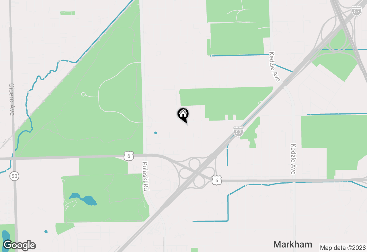 Map of 15514 Ridgeway Avenue, Markham, IL 60428