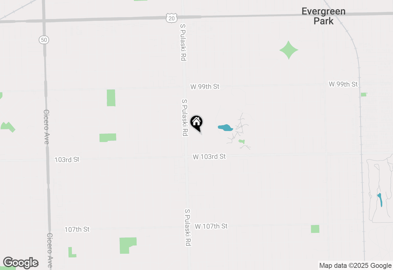 Map of 3923 W 101st Place, Chicago, IL 60655