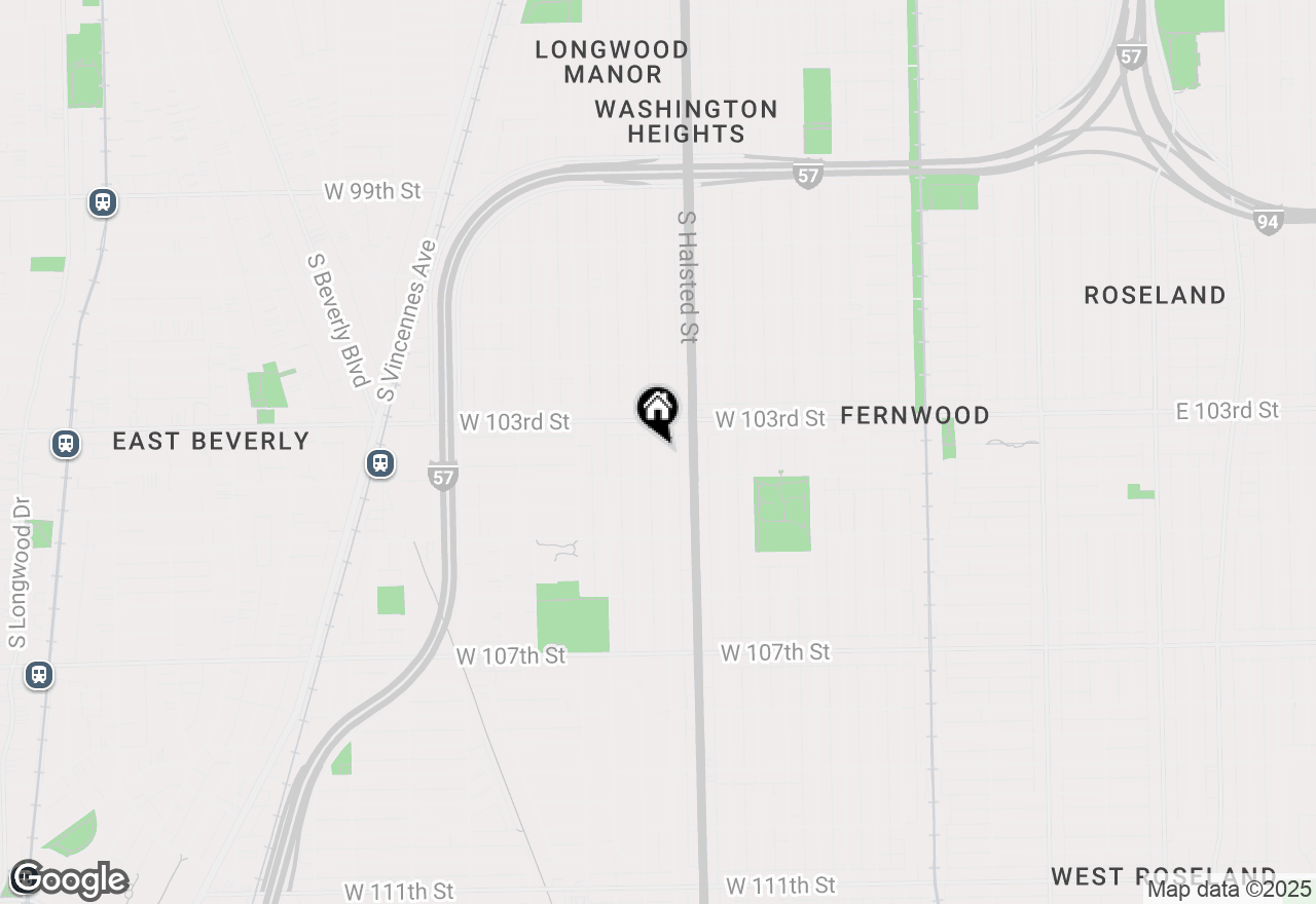 Map of 10334 S Green Street, Chicago, IL 60643