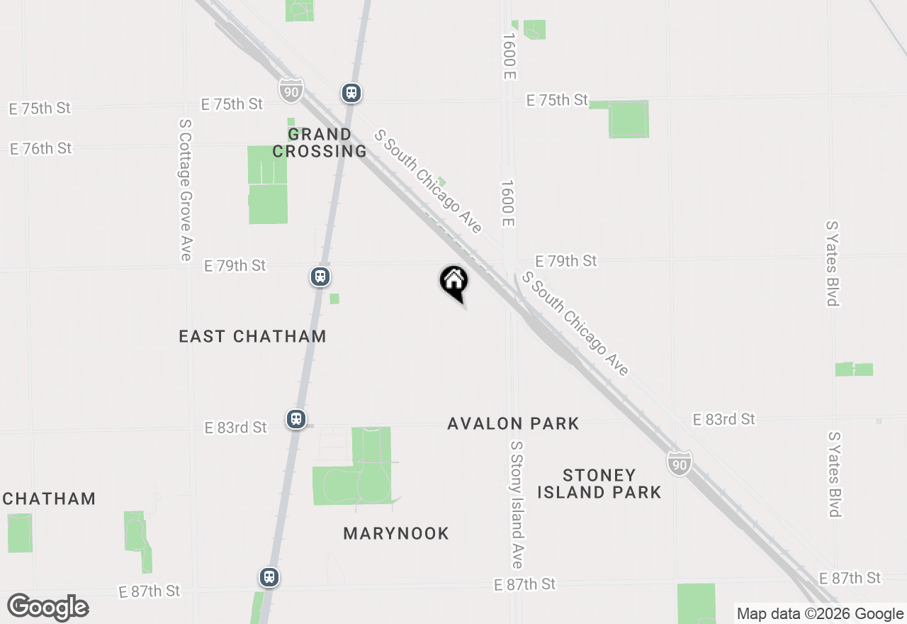 Map of 8011 S Dante Avenue, Chicago, IL 60619