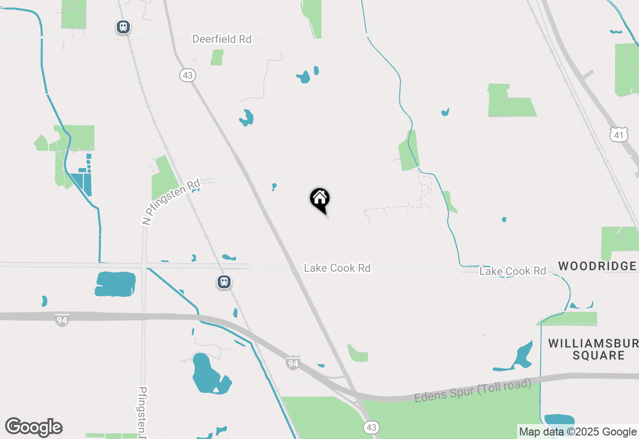 Map of 205 Oakmont Drive, Deerfield, IL 60015