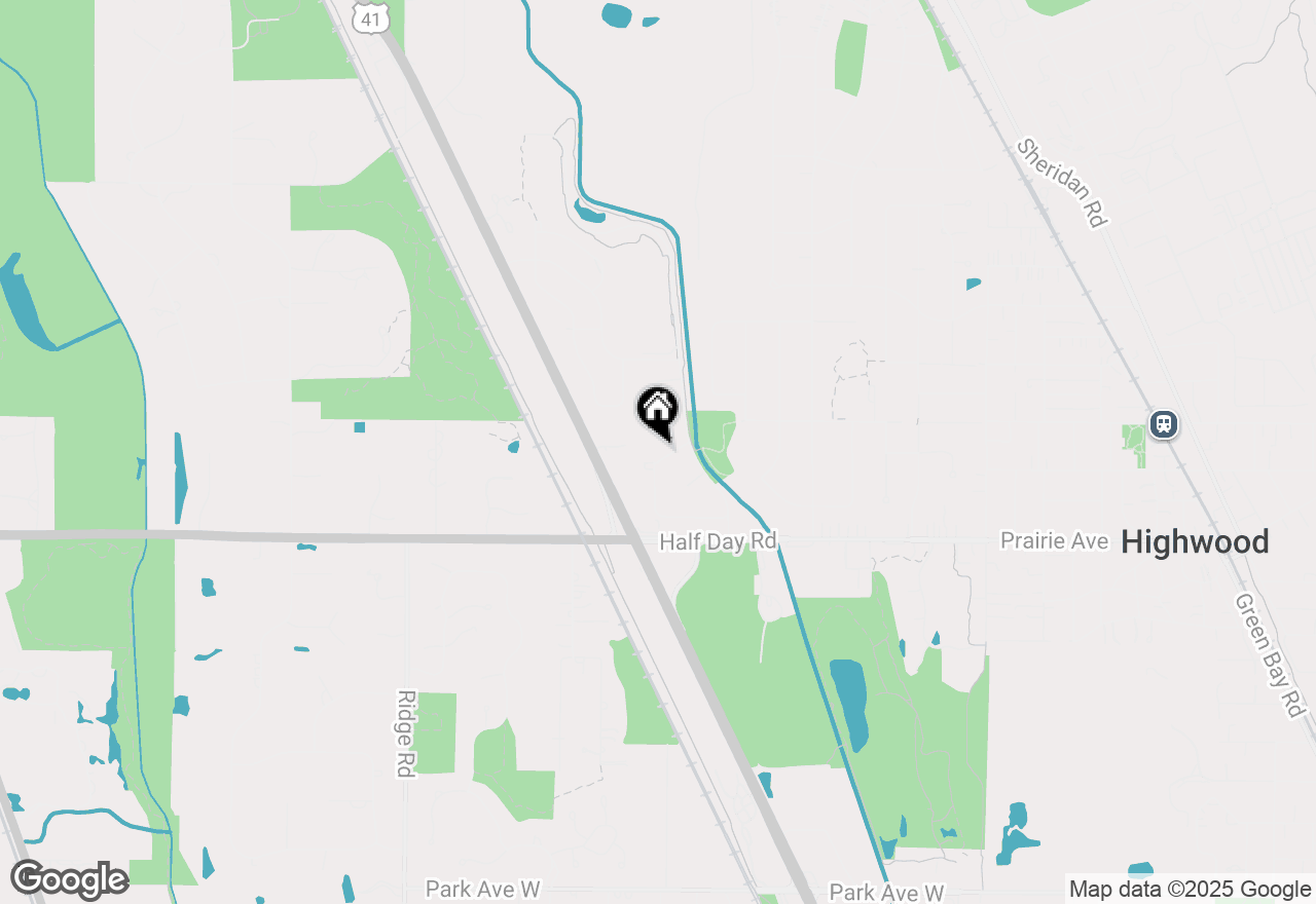 Map of 1255 North Avenue, Highland Park, IL 60035