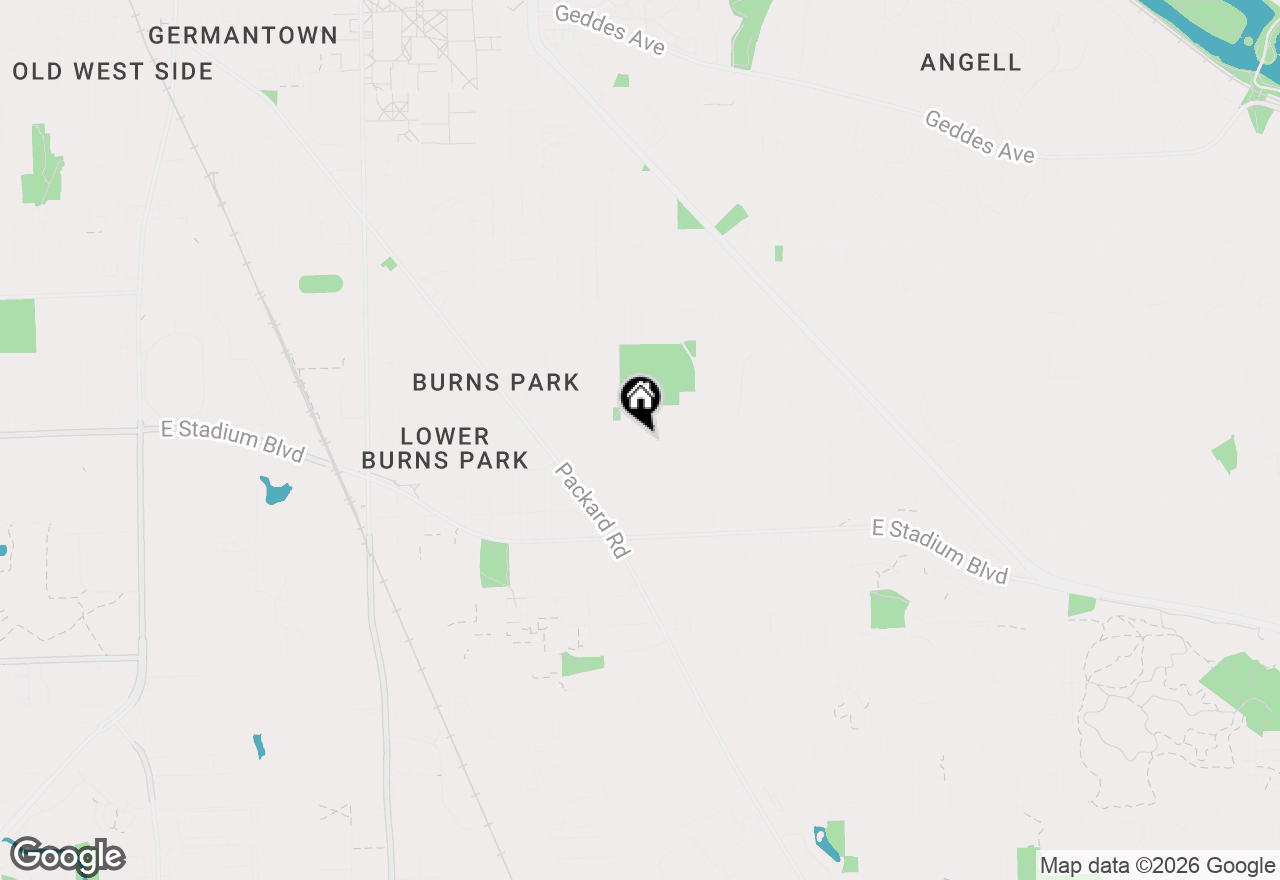 Map of 1509 Brooklyn Avenue, Ann Arbor, MI 48104