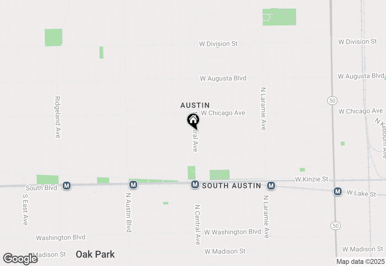 Map of 654 N Central Avenue, Chicago, IL 60644