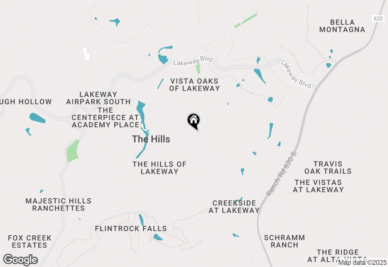 Map of 9 Wingreen Loop, The Hills, TX 78738