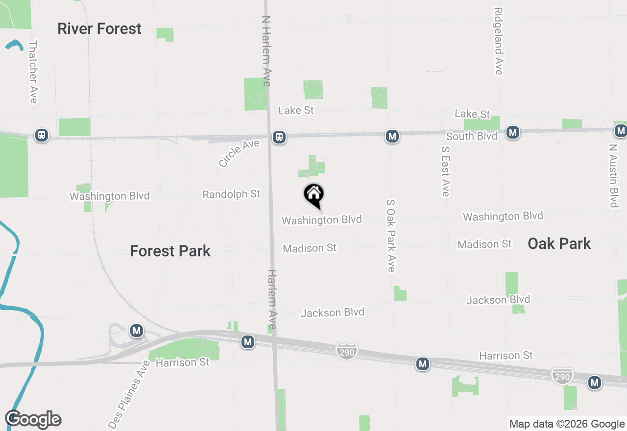 Map of 1024 Washington Boulevard #301, Oak Park, IL 60302