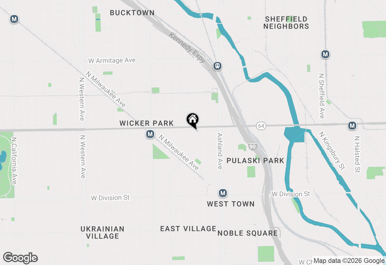 Map of (Address confidential), Chicago, Illinois 60622