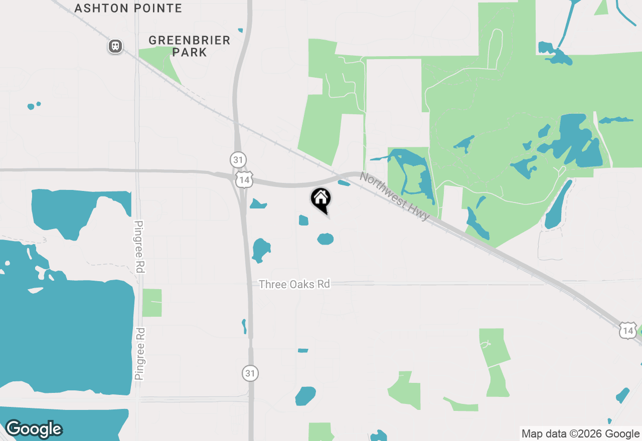 Map of 709 Hillcrest Lane, Crystal Lake, IL 60014