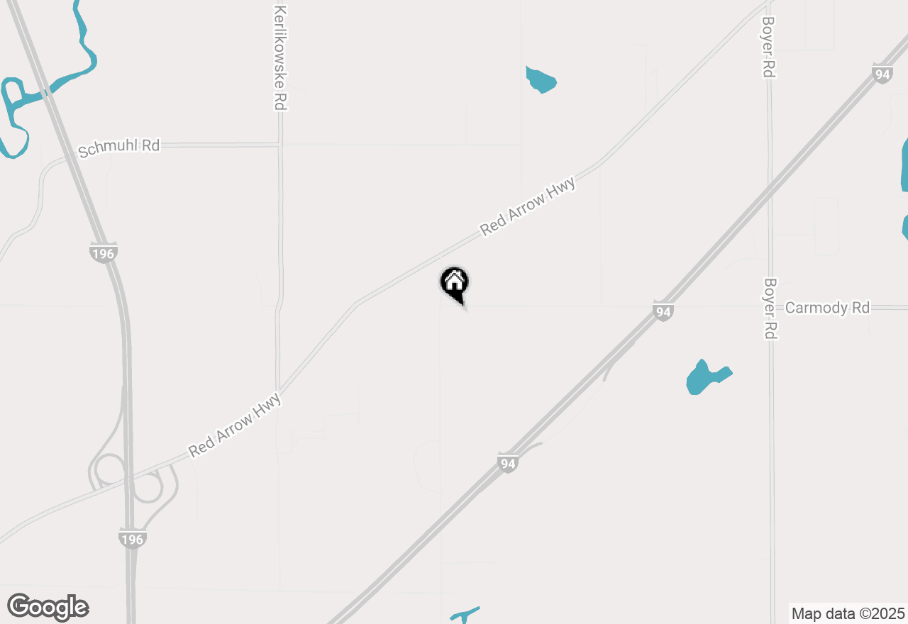 Map of 4534 Carmody Road, Coloma, MI 49038