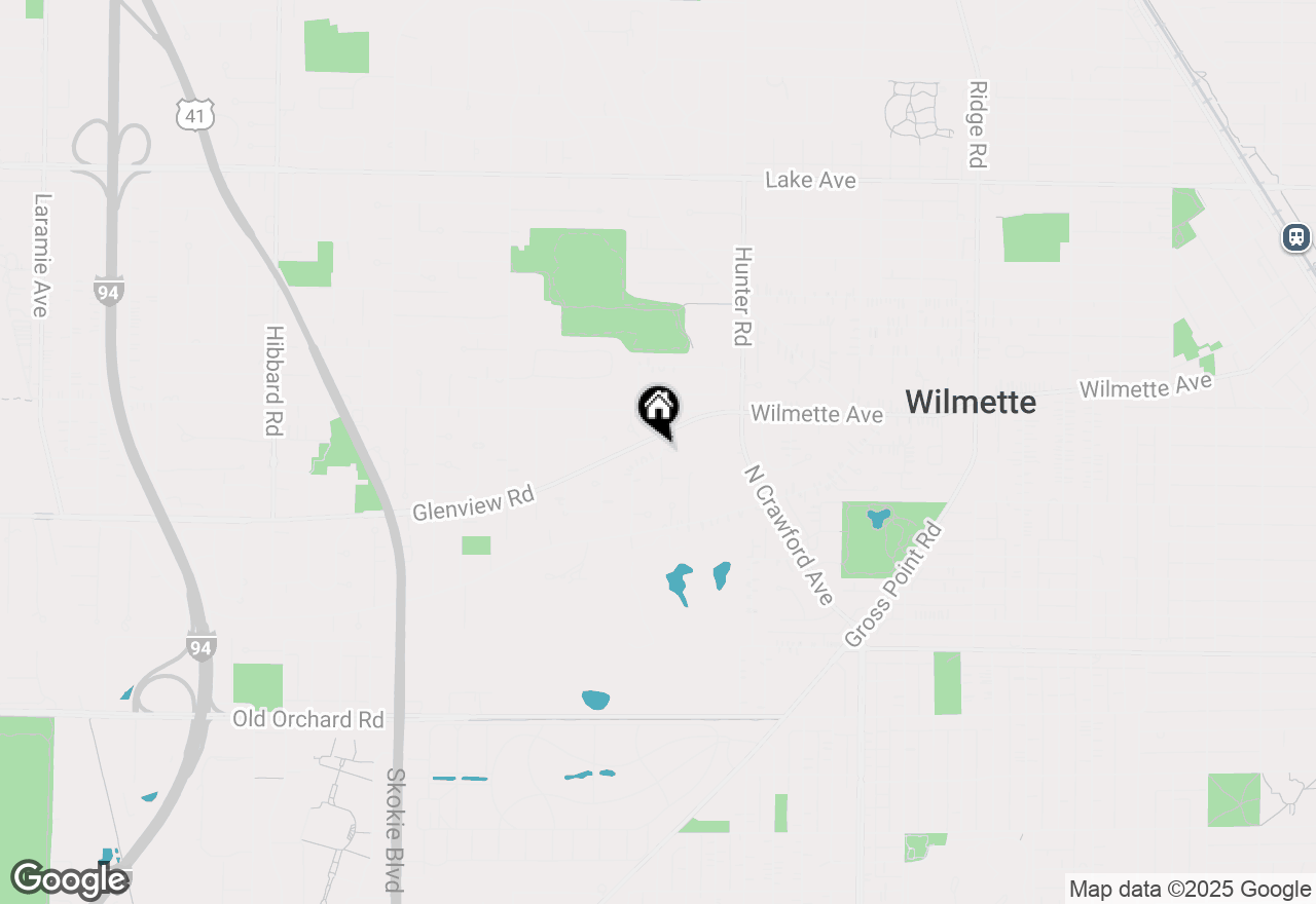 Map of 419 Vine Street, Wilmette, IL 60091
