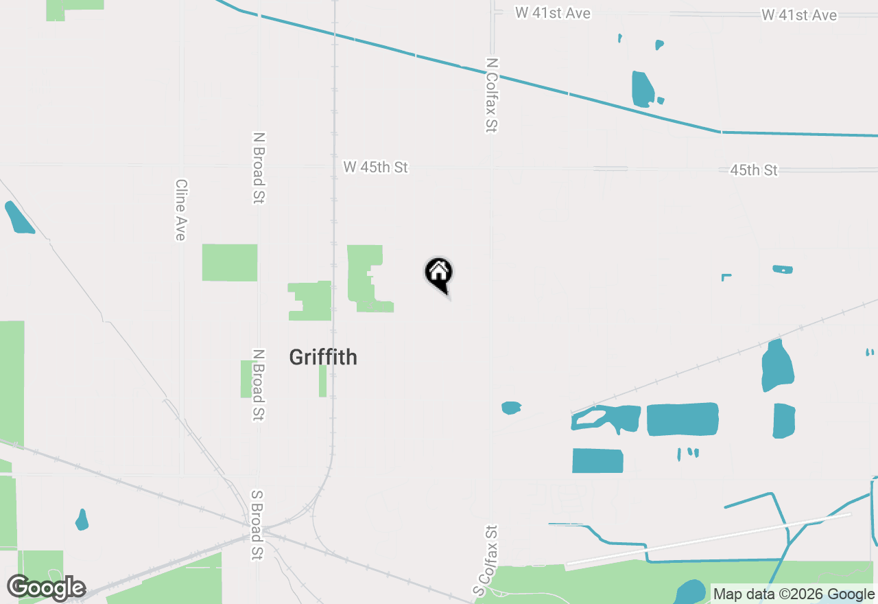 Map of 545 N Oakwood Street #7, Griffith, IN 46319