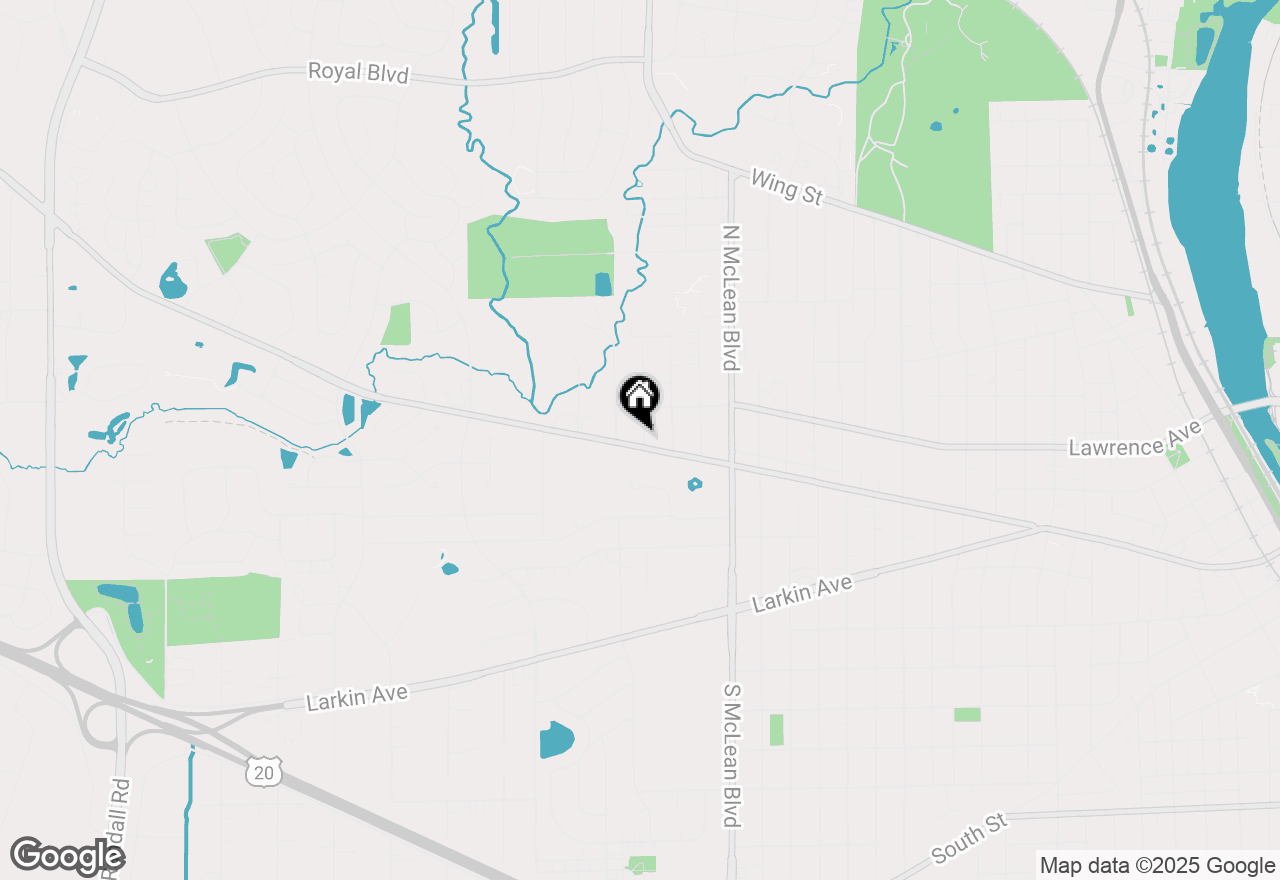 Map of 1550 W Highland Avenue, Elgin, IL 60123