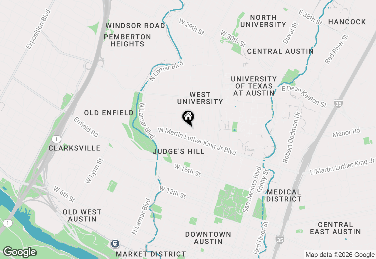 Map of 711 W 21st St #204, Austin, TX 78705