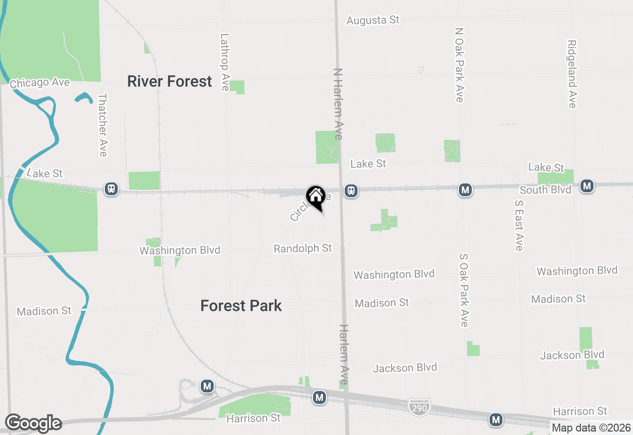 Map of 7240 Franklin Street #2C, Forest Park, IL 60130