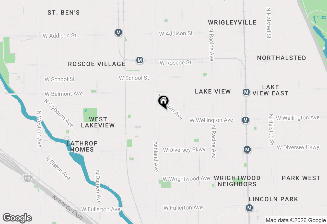 Map of 1524 W Nelson Street, Chicago, IL 60657