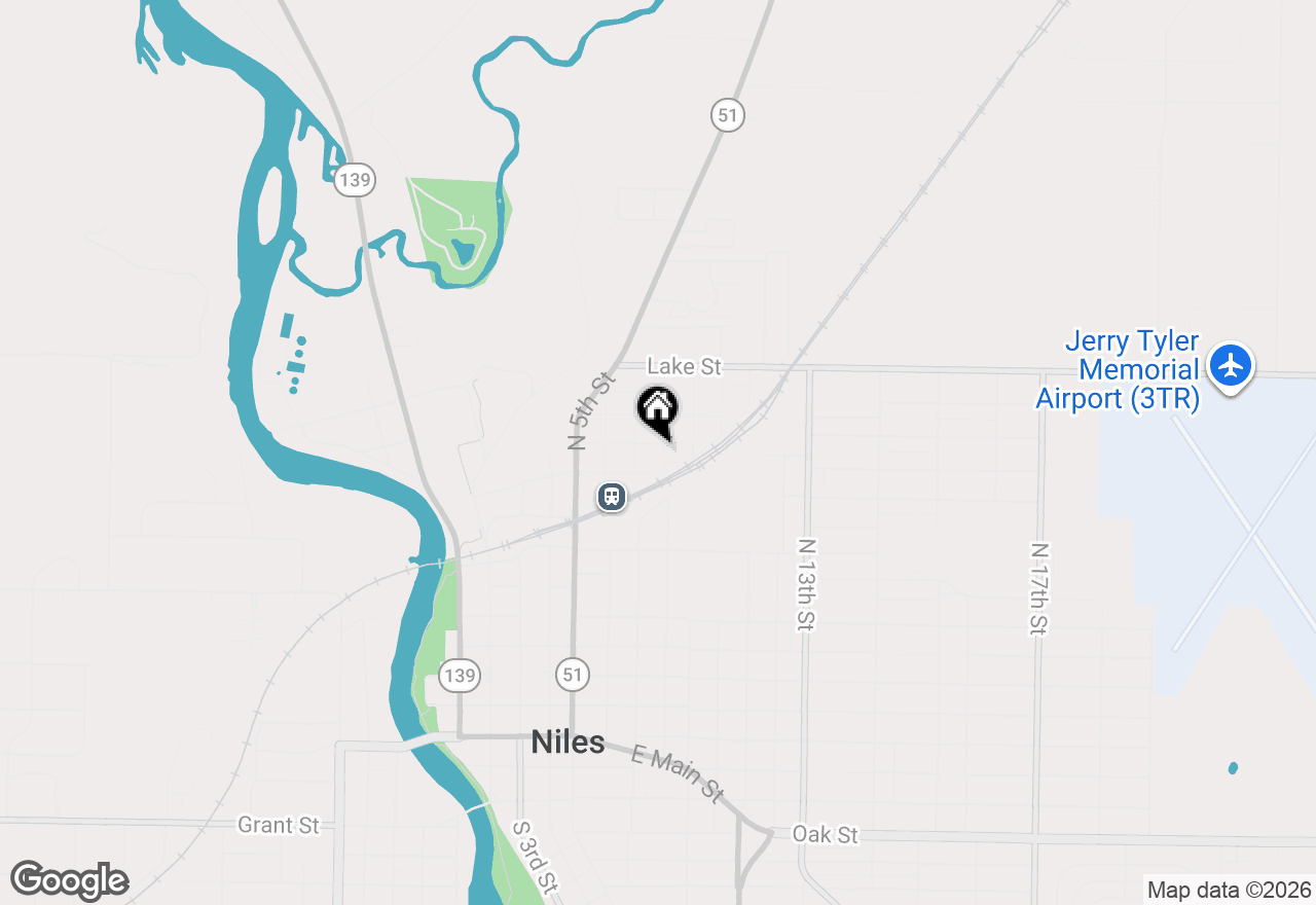 Map of 1020 N 8th Street, Niles, MI 49120