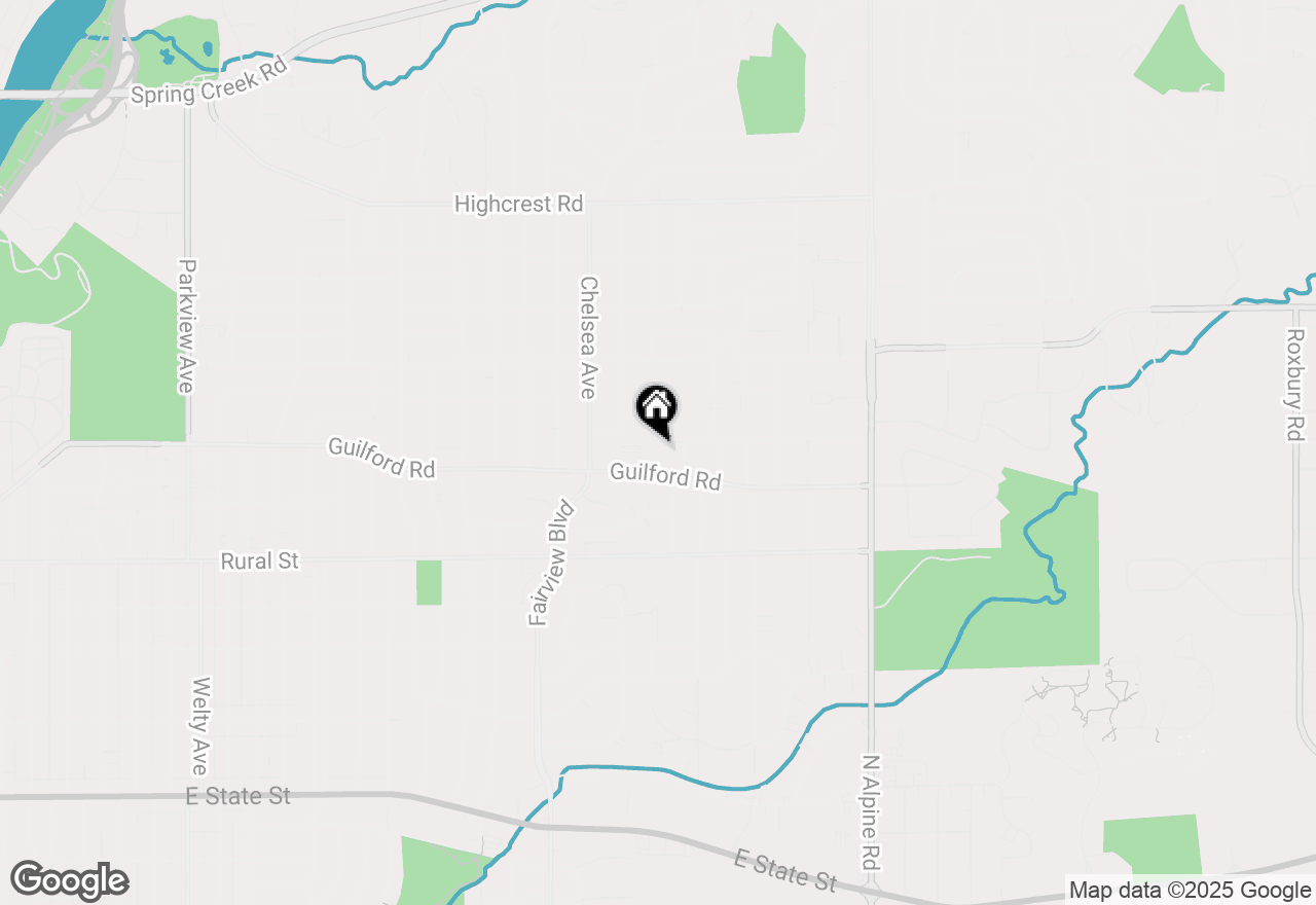 Map of 3827 Abbotsford Road, Rockford, IL 61107