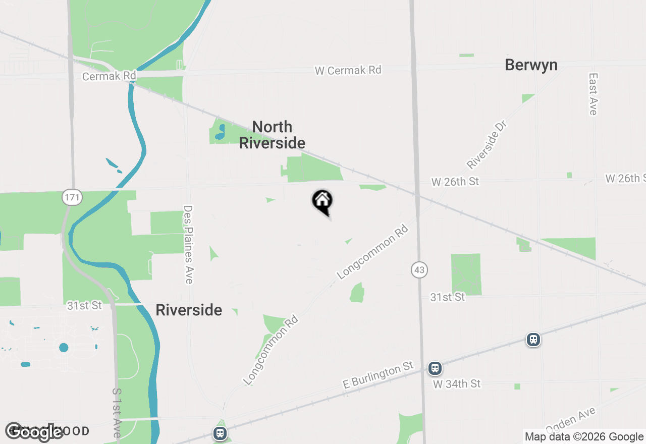 Map of 461 Uvedale Road, Riverside, IL 60546