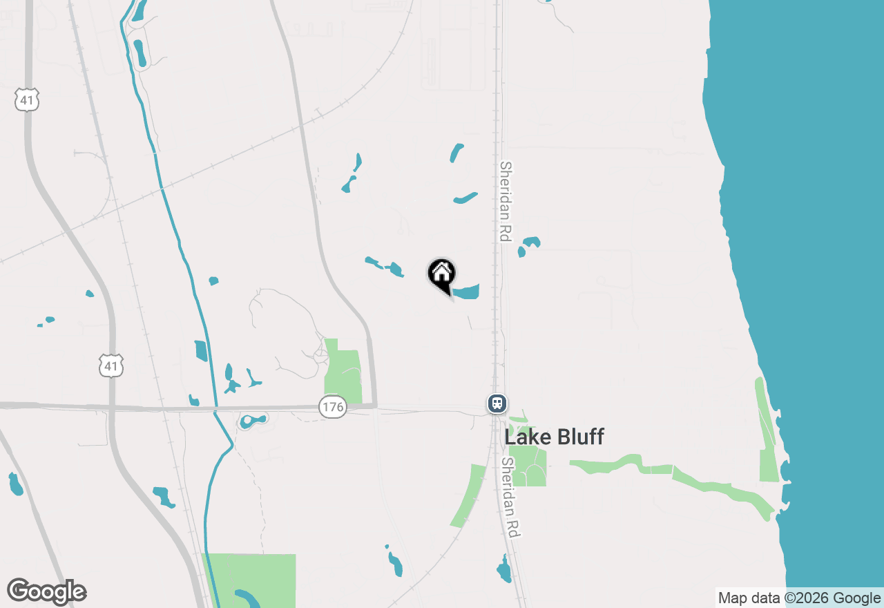Map of 150 Brierfield Court, Lake Bluff, IL 60044