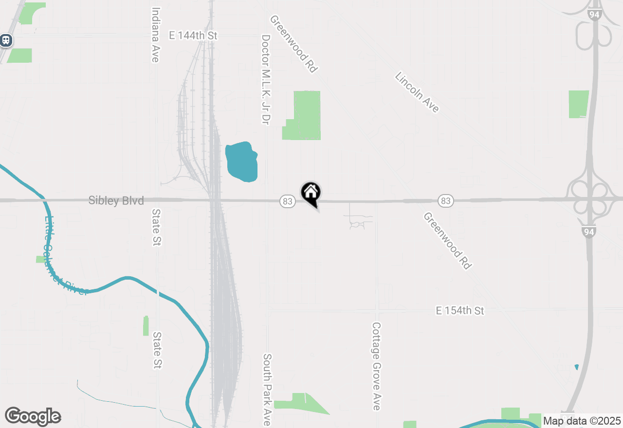 Map of 15019 Oak Street, Dolton, IL 60419