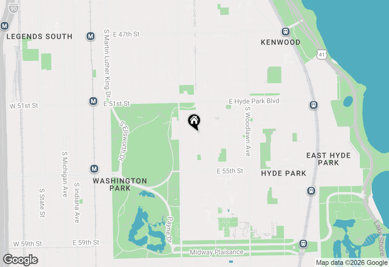 Map of 5252 S Drexel Avenue #1A, Chicago, IL 60615