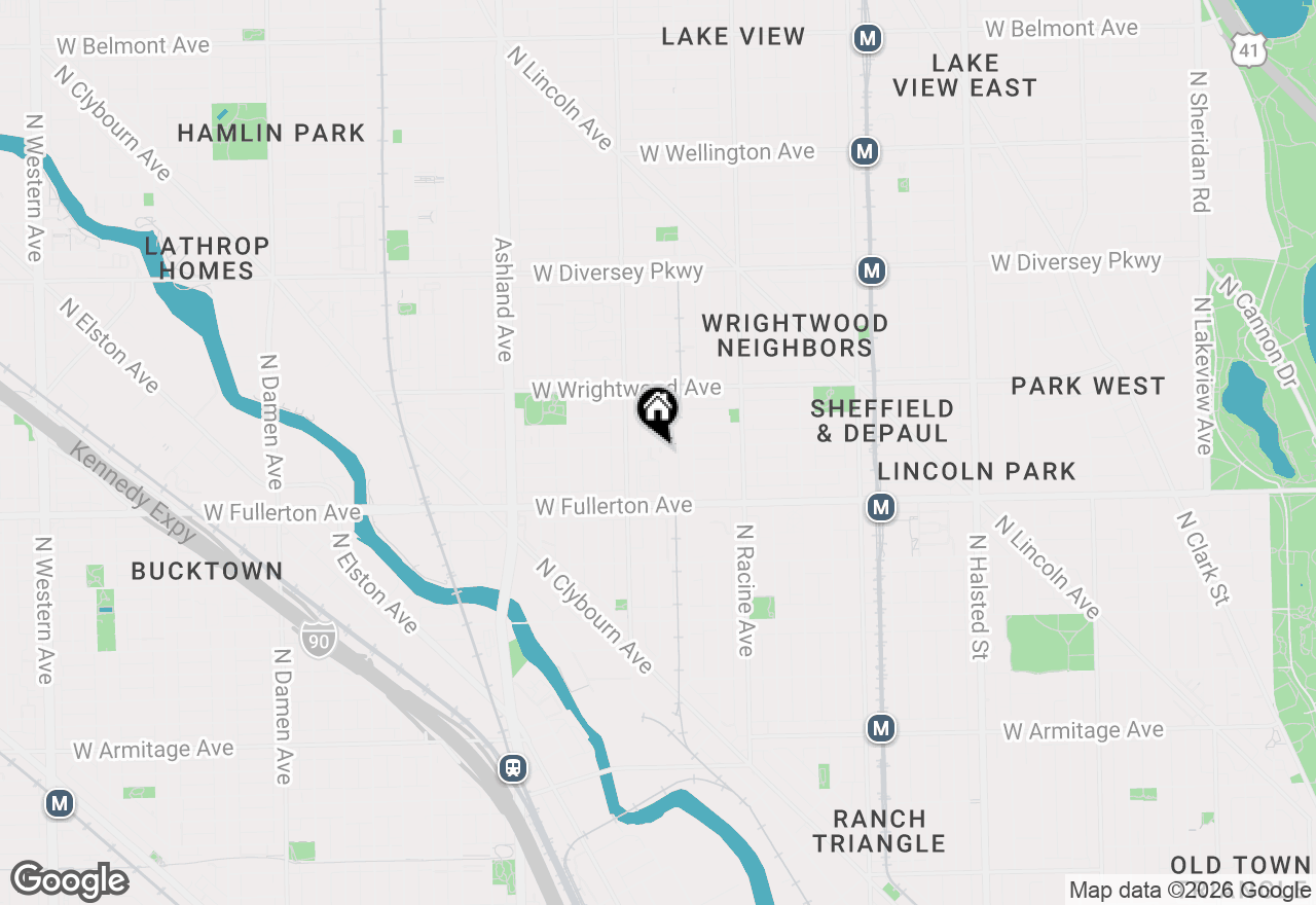 Map of 1335 W Altgeld Street #3B, Chicago, IL 60614