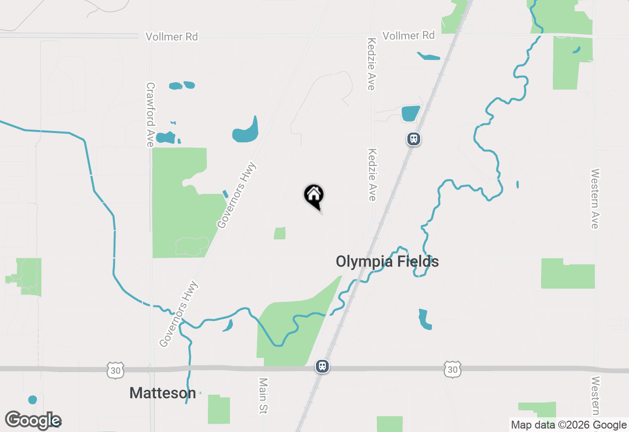 Map of 20525 Attica Road, Olympia Fields, IL 60461