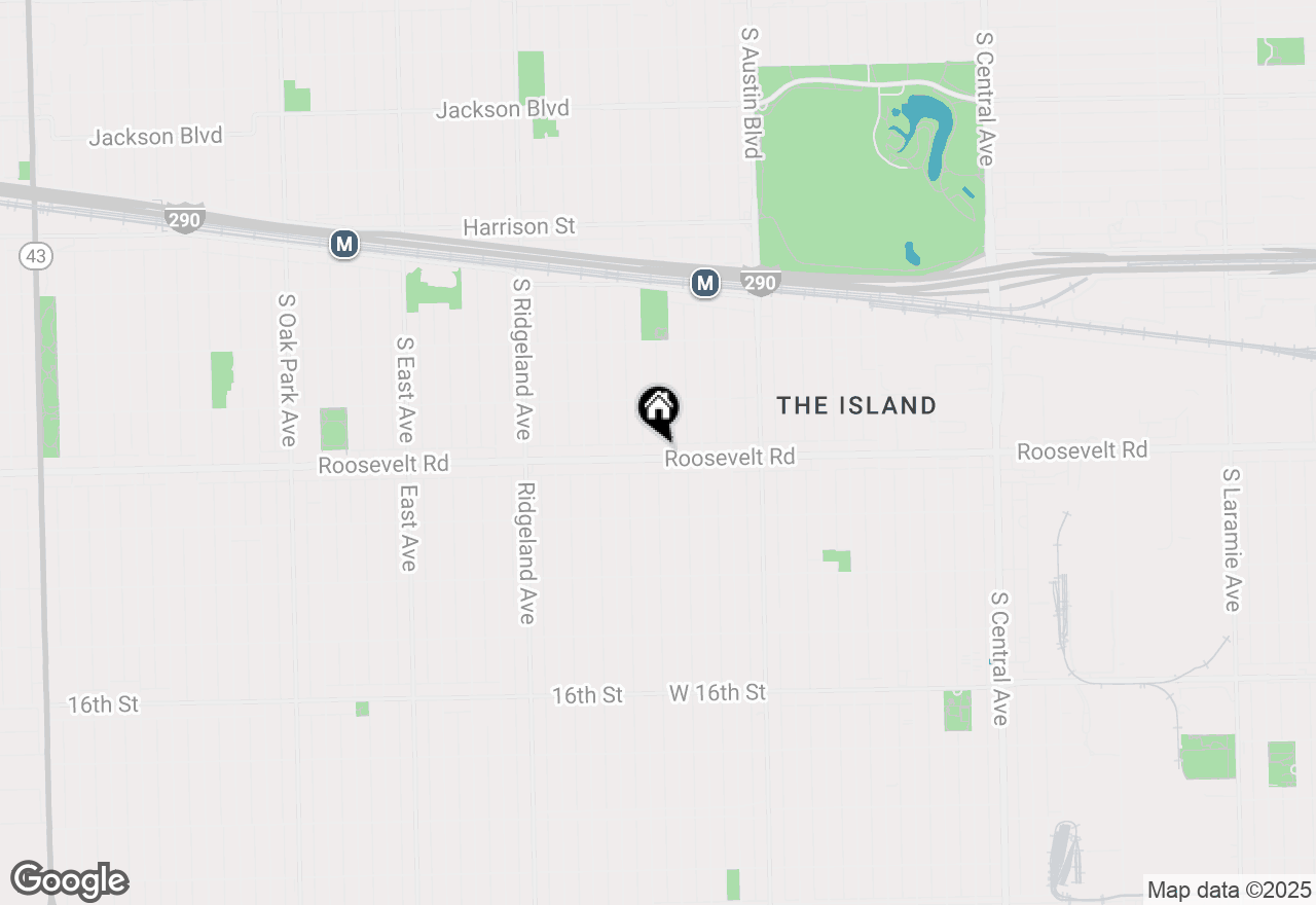 Map of 6136 Roosevelt Road, Oak Park, IL 60304