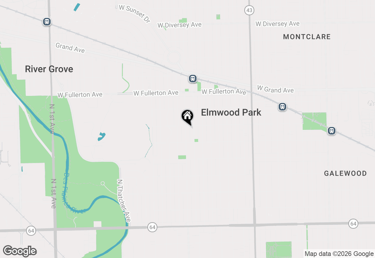 Map of 2143 N 76th Avenue, Elmwood Park, IL 60707