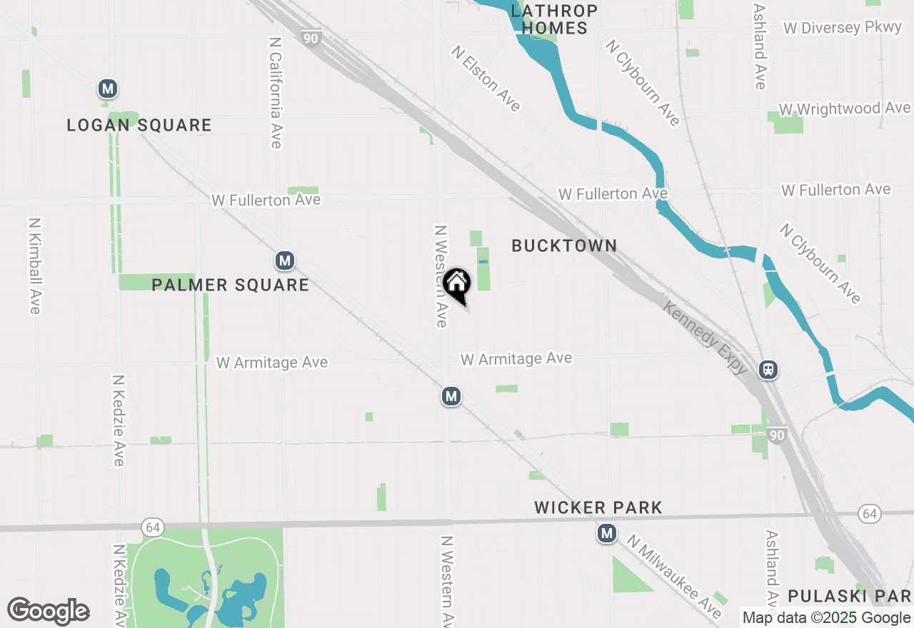 Map of 2341 W Charleston Street #2R, Chicago, IL 60647