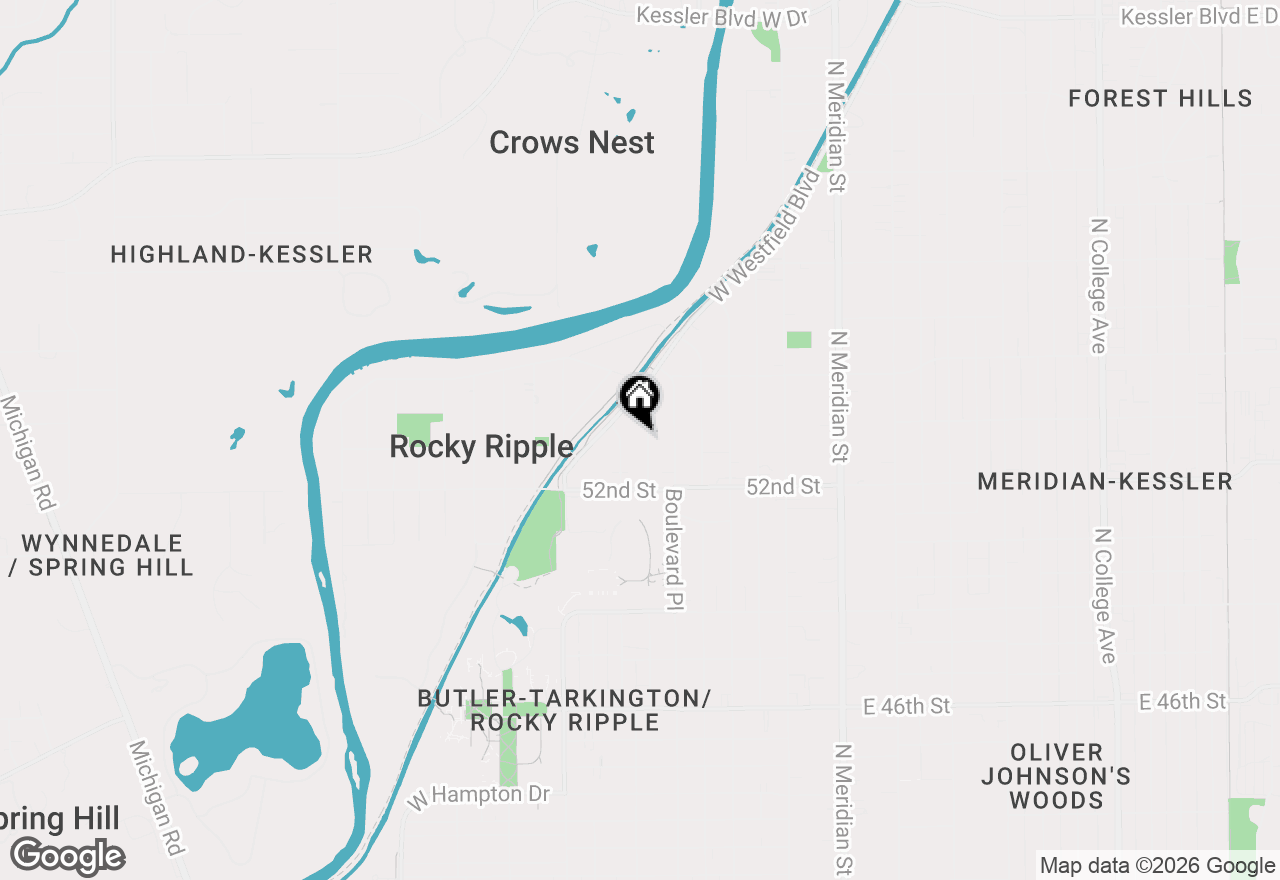 Map of 5260 Cornelius Avenue, Indianapolis, IN 46208