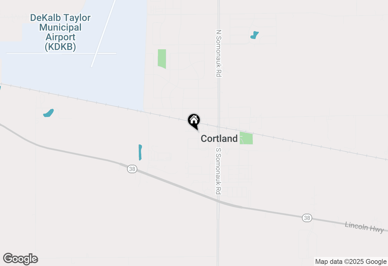 Map of 94 W Elm Avenue, Cortland, IL 60112
