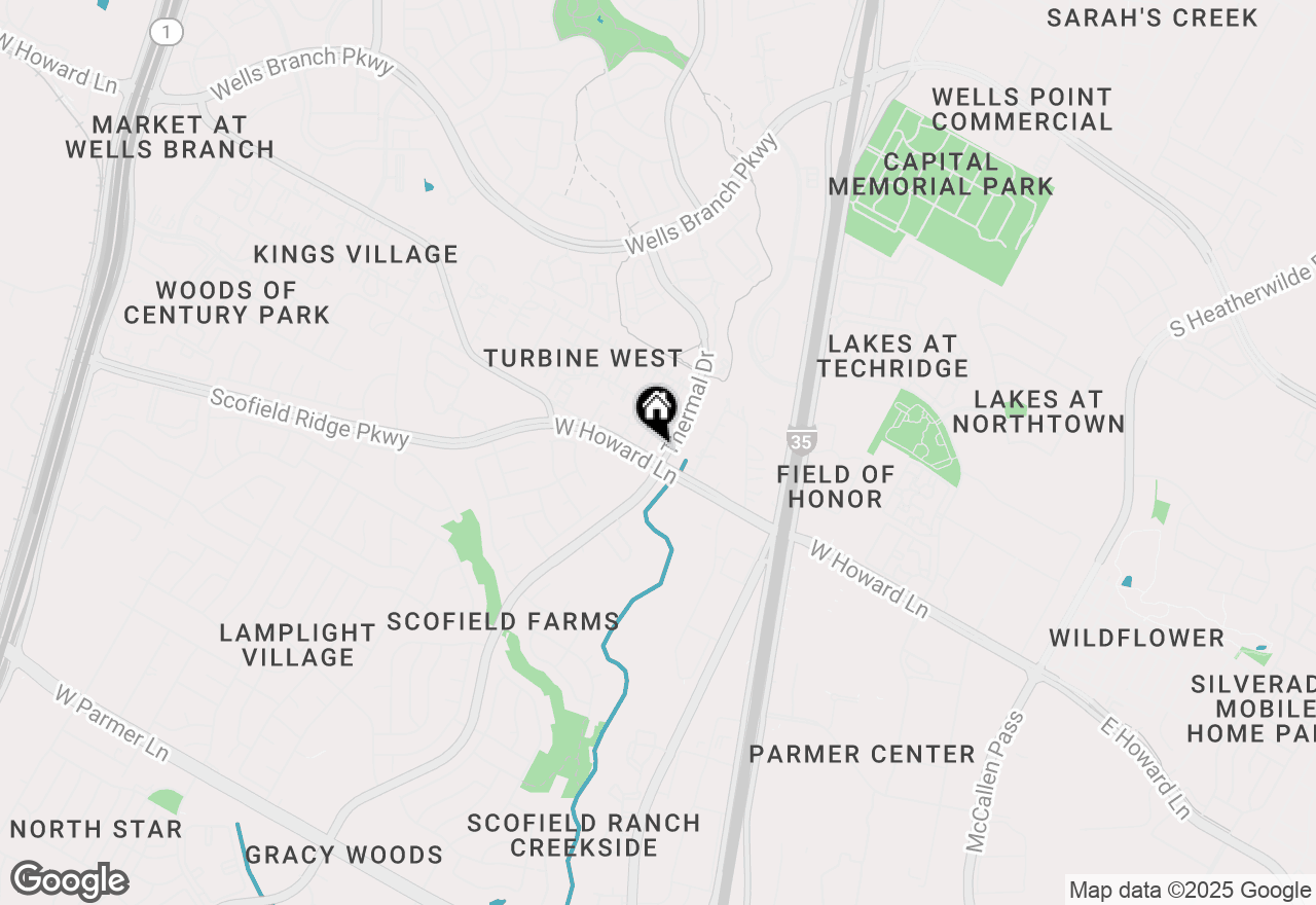 Map of 1600 Howard Ln, Austin, TX 78728