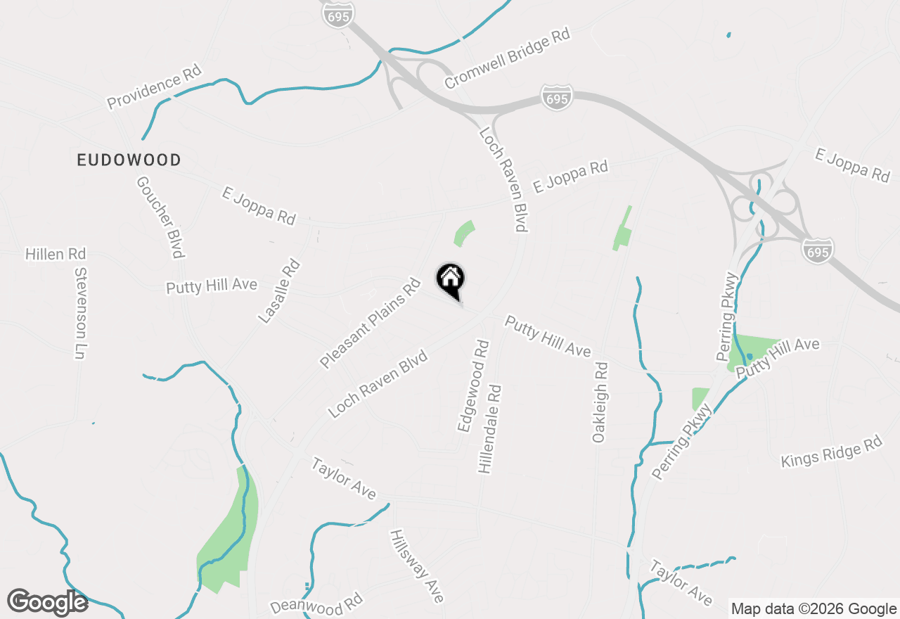 Map of 1658 Thetford Road, Towson, MD 21286