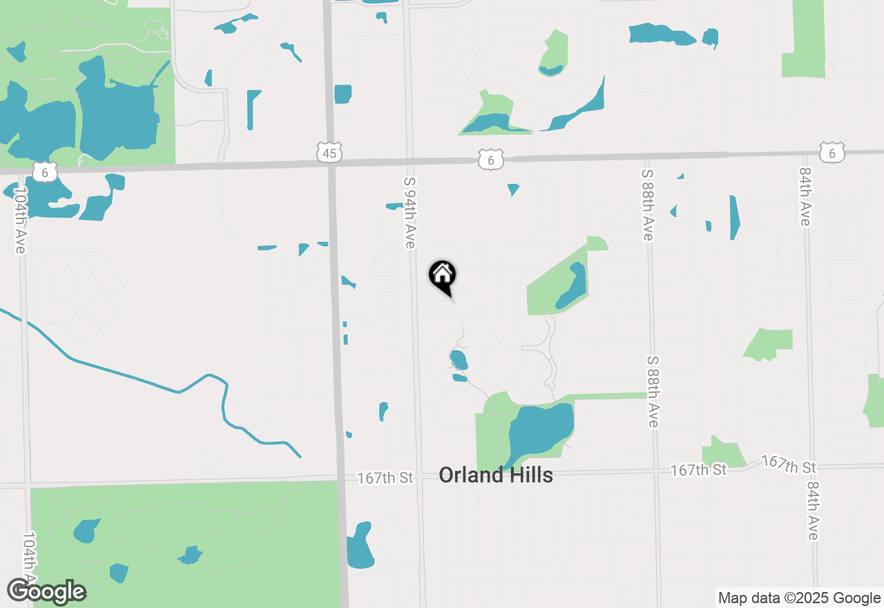 Map of 9344 Meadowview Drive, Orland Hills, IL 60487