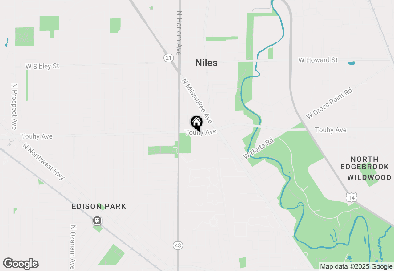 Map of 7091 W Touhy Avenue #508, Niles, IL 60714