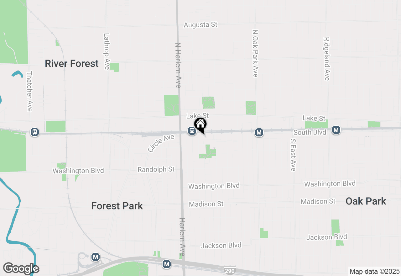 Map of 110 S Marion Street #304, Oak Park, IL 60302