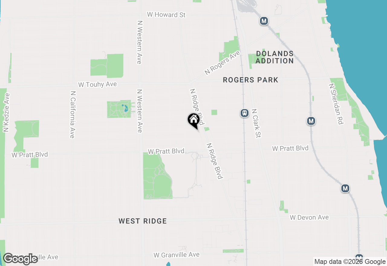 Map of 2037 W Morse Avenue #1, Chicago, IL 60645