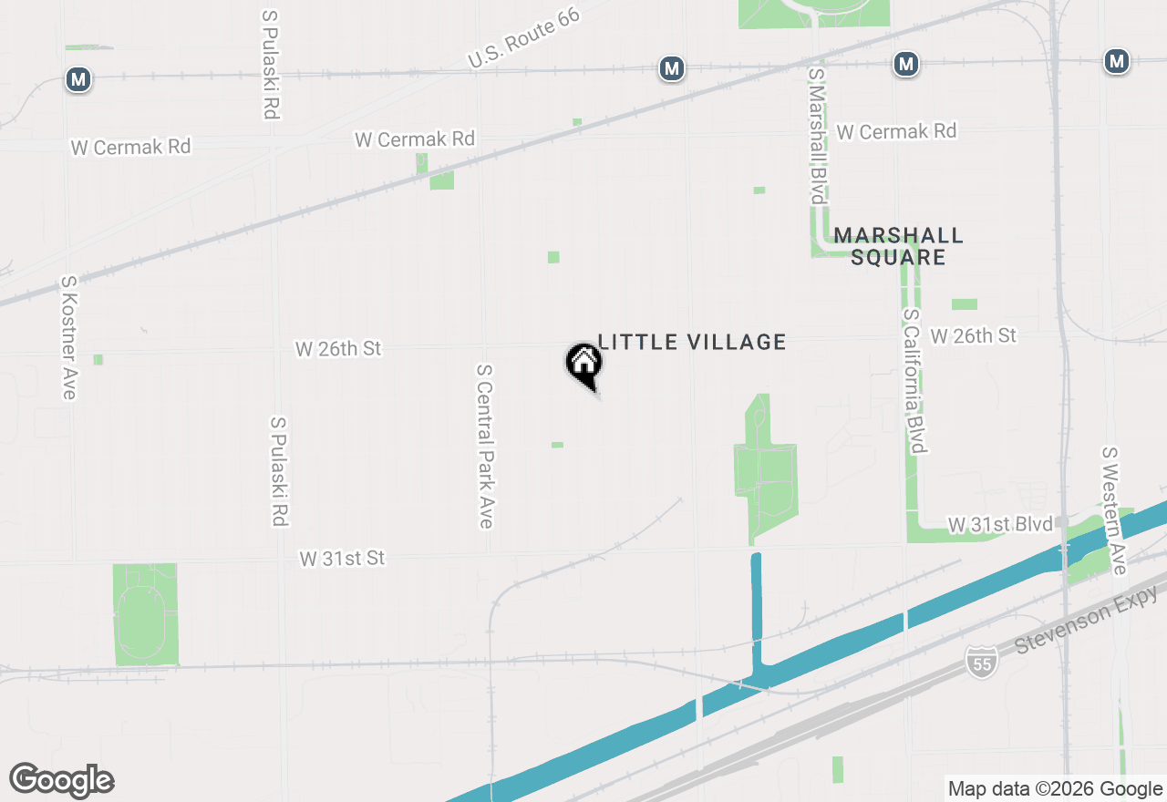 Map of 2702 S Homan Avenue #2, Chicago, IL 60623